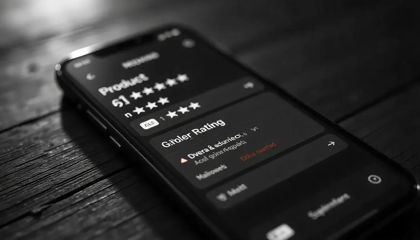 Customer reviews and ratings for Seamolly products on a mobile phone screen