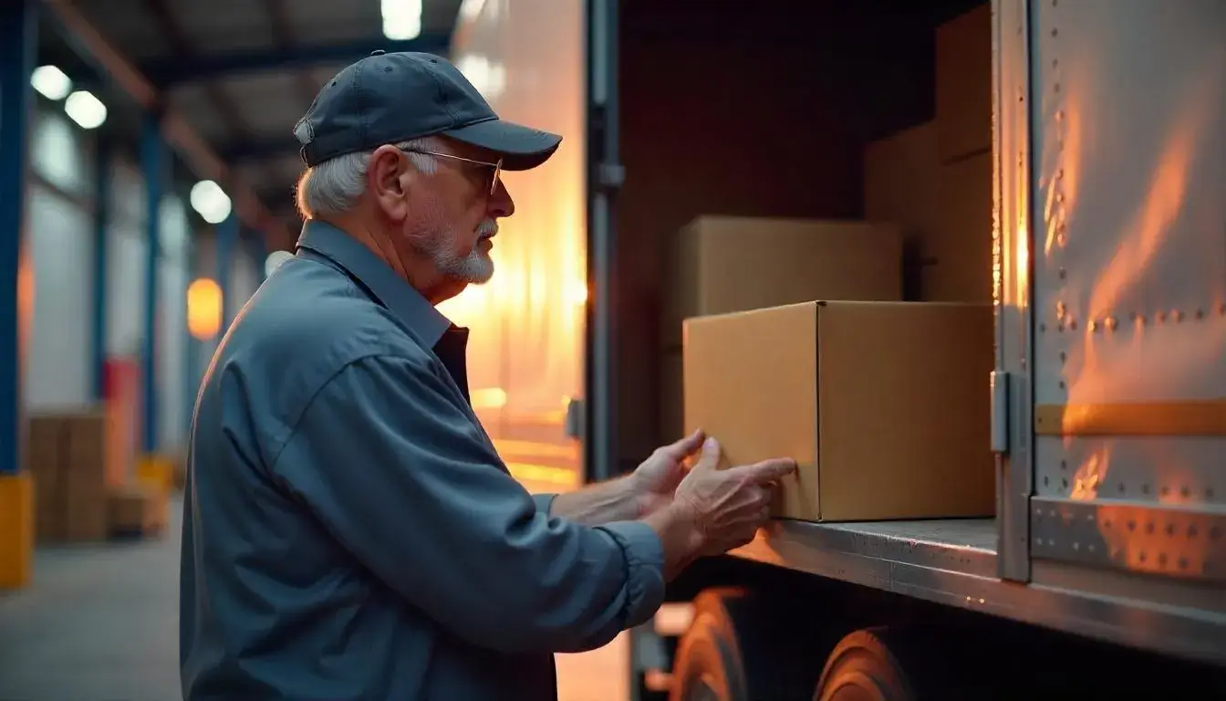 Superbuy staff handling packages in a clean, organized warehouse environment.