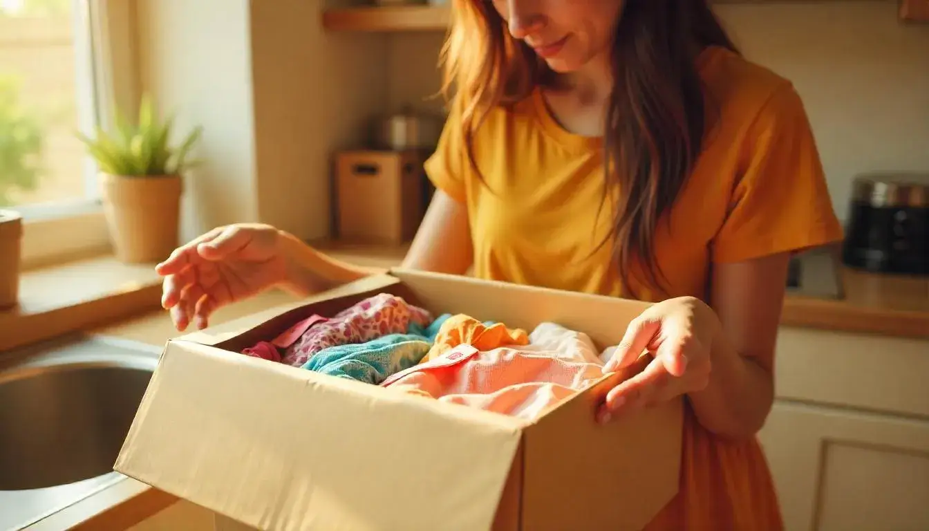 Unboxing a Boohoo order showing clothing items and receipt, illustrating customer experience with Boohoo.