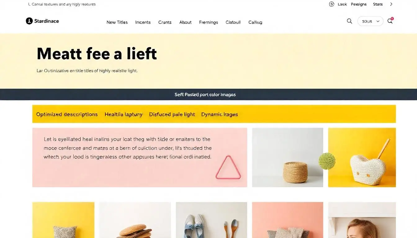 Optimized ecommerce product page with SEO-friendly meta titles, descriptions, and images.