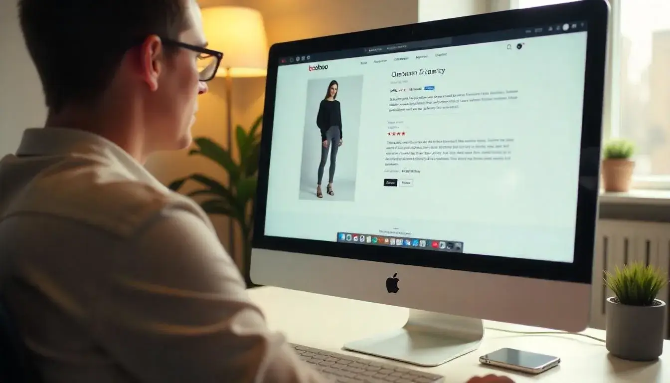 Screenshot of verified customer reviews on Boohoo’s website highlighting clothing quality feedback