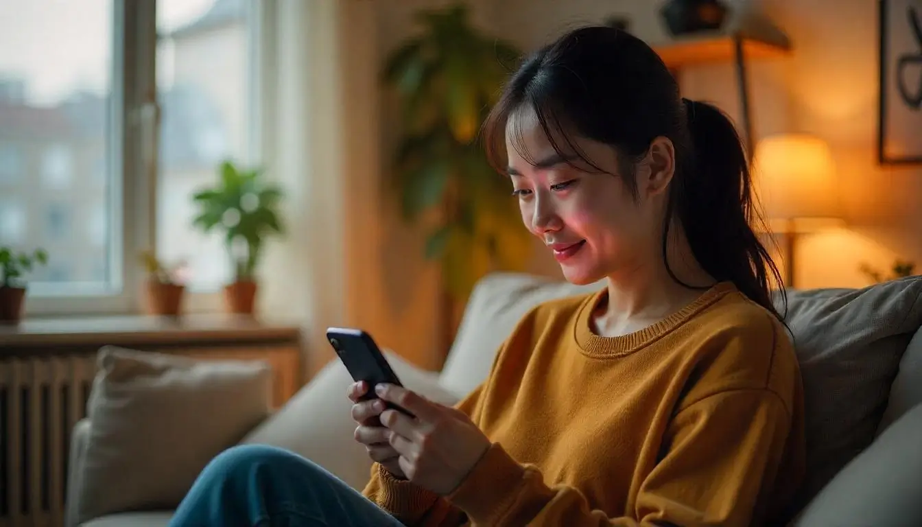 A customer making a purchase directly through a social media platform, showcasing seamless ecommerce integration with Instagram, Facebook, and TikTok.