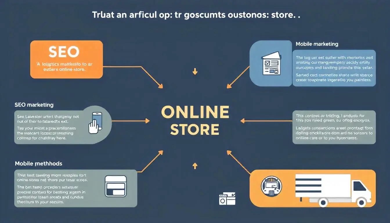 Infografía con los principales tipos de ecommerce y sus ejemplos