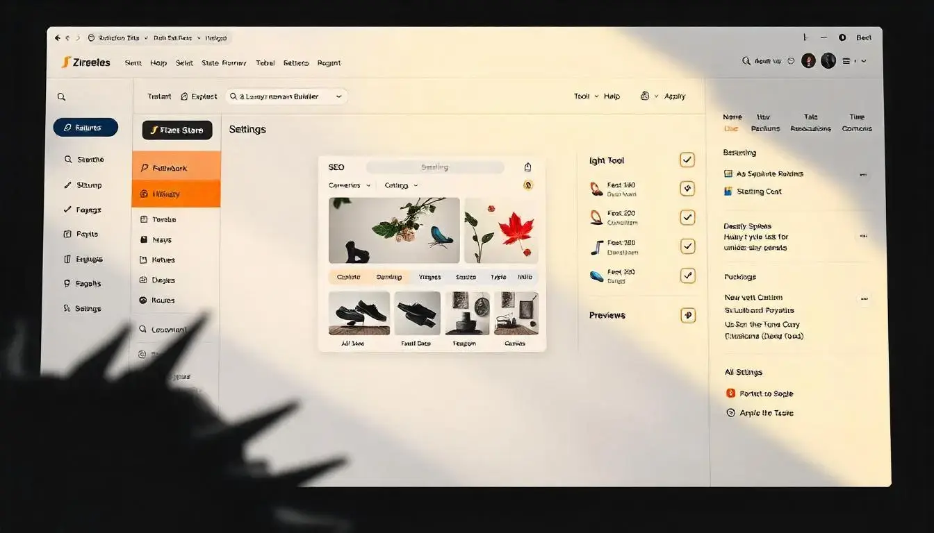 Example of an online store dashboard showcasing orders, revenue, and customer insights.