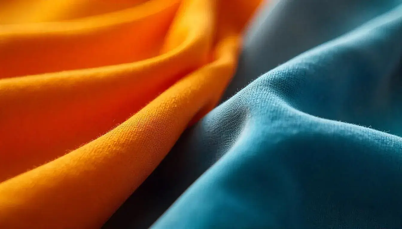 Close-up of Popilush fabric showing fine stitching and soft, stretchy texture