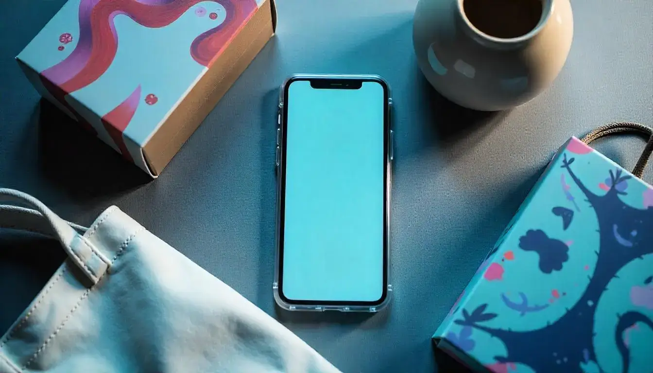A smartphone displaying an Instagram shop, showcasing how social media drives ecommerce growth.